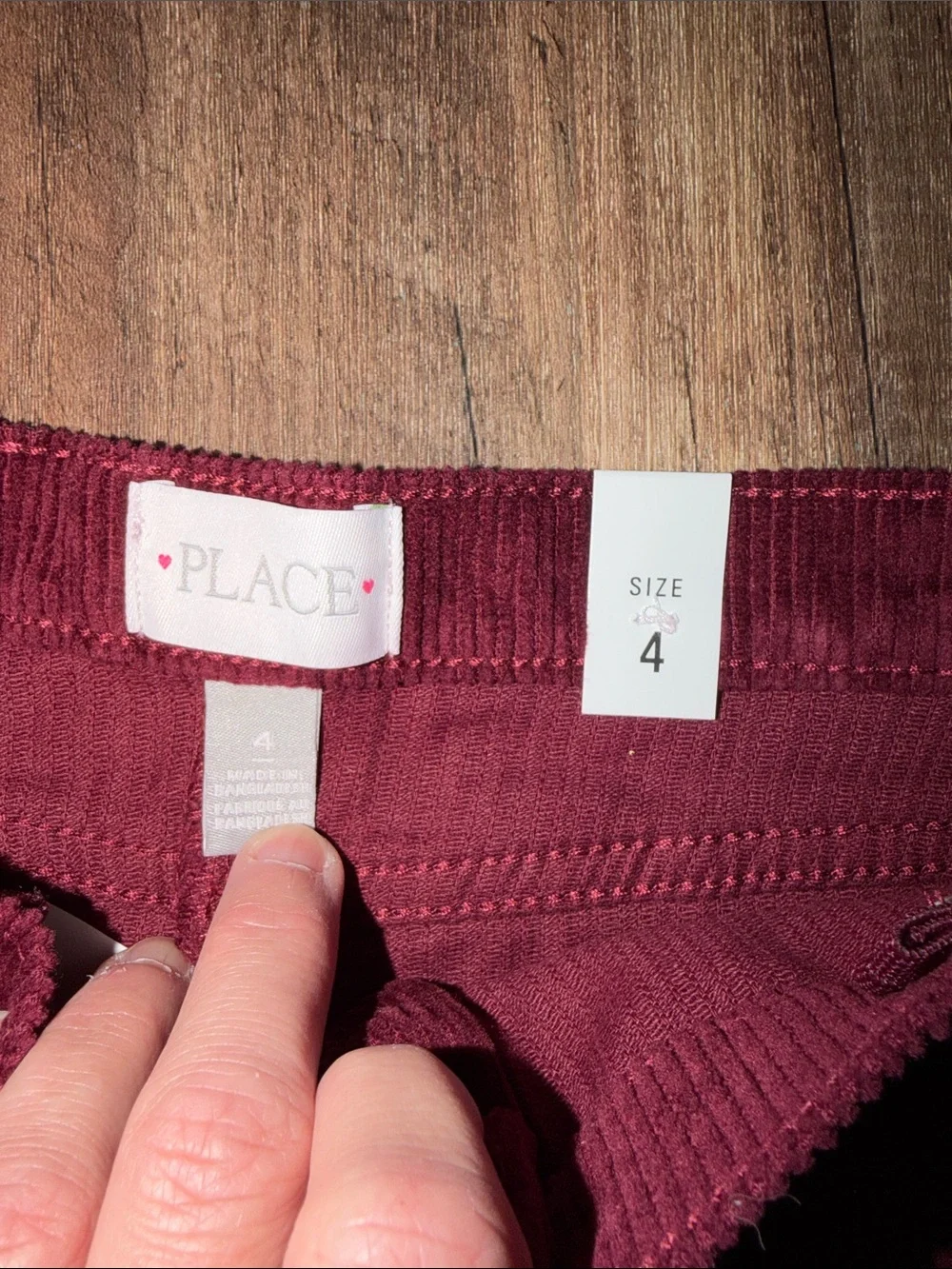 Lot of 2 The Children’s Place Skirt Girls Corduroy Size 4 NWT Green & Burgundy